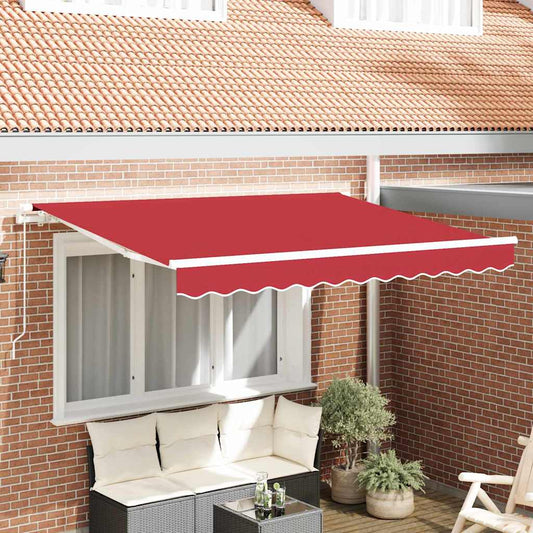 Telo di ricambio per tenda da sole Rosso 350 x 250 cm Tela - homemem39