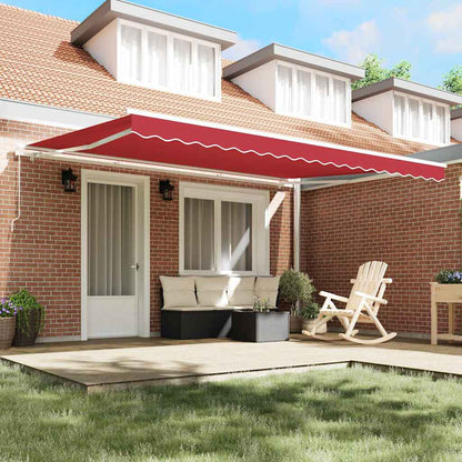 Telo di ricambio per tenda da sole Rosso 450 × 300 cm Tela - homemem39
