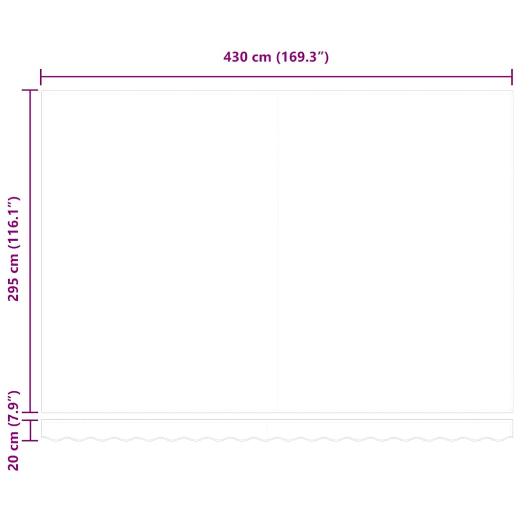Telo di ricambio per tenda da sole Rosso 450 × 300 cm Tela - homemem39