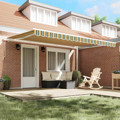Telo di ricambio per tenda da sole Verde e giallo 4,5 × 3,5 m | homemem39