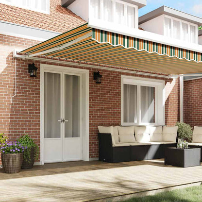 Telo di ricambio per tenda da sole Verde e giallo 5 × 3,5 m | homemem39