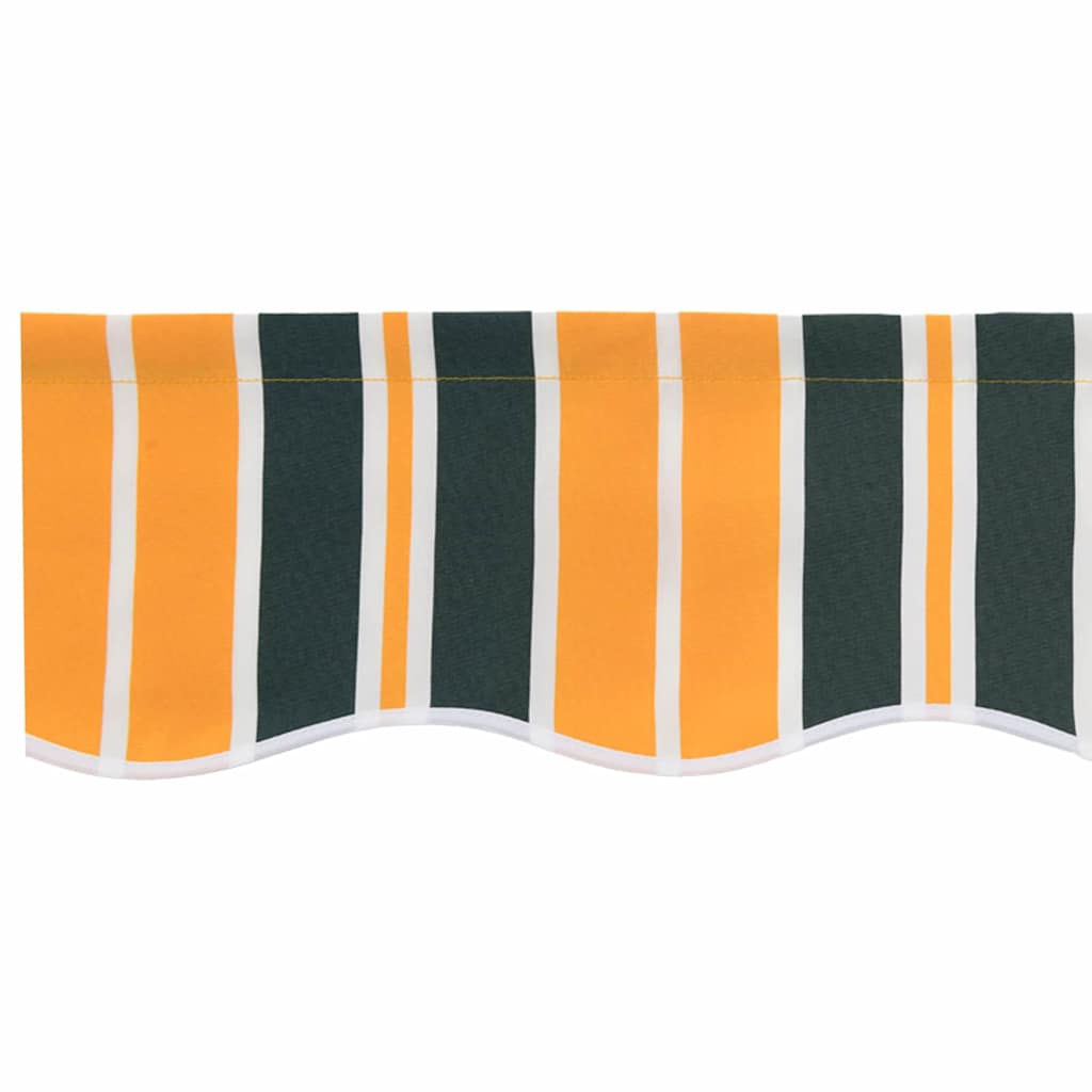 Telo di ricambio per tenda da sole Verde e giallo 600 × 300 cm