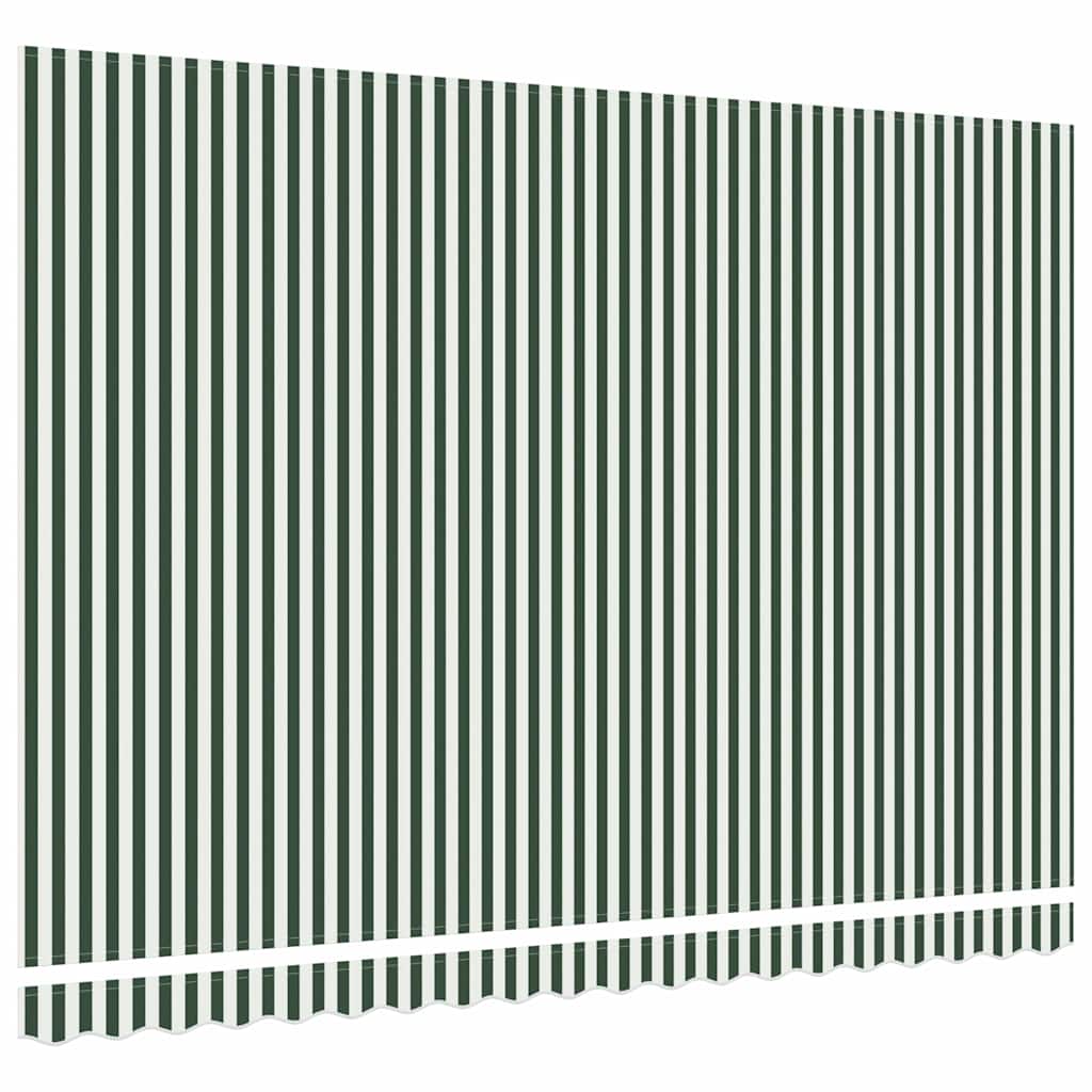 Telo di ricambio per tenda da sole Verde e Bianco 430 x 345 cm | homemem39