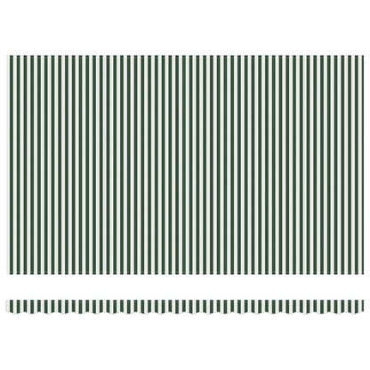 Telo di ricambio per tenda da sole Verde e Bianco 5 x 3 m | homemem39