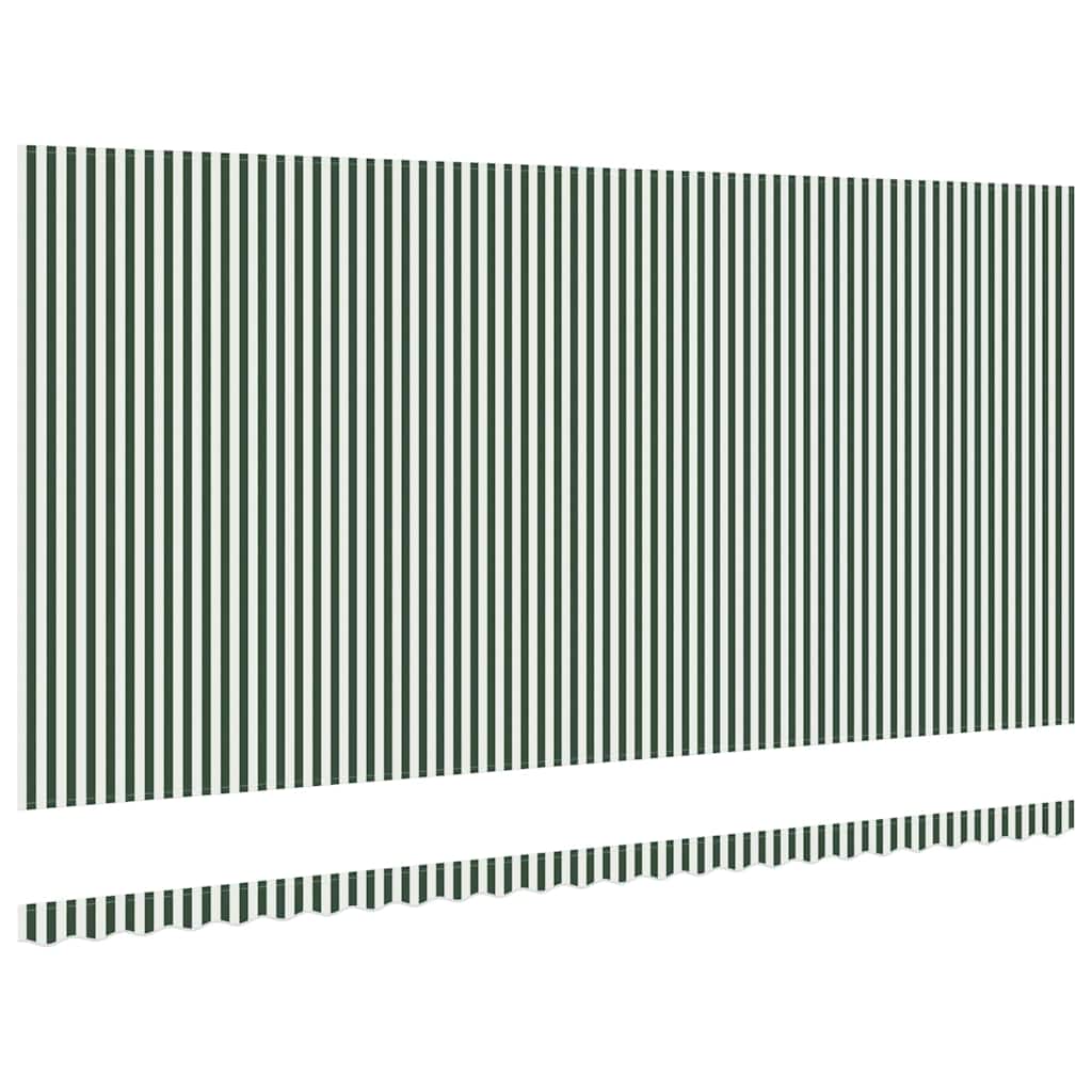 Telo di ricambio per tenda da sole Verde e Bianco 6 x 3 m | homemem39