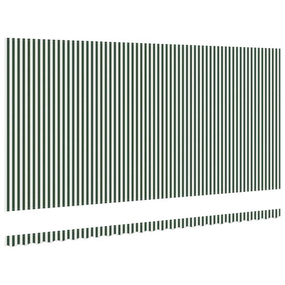 Telo di ricambio per tenda da sole Verde e Bianco 6 x 3 m | homemem39