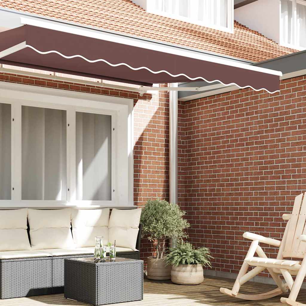 Sostituzione della mantovana per tenda Striscia Marrone 2,5 m | homemem39
