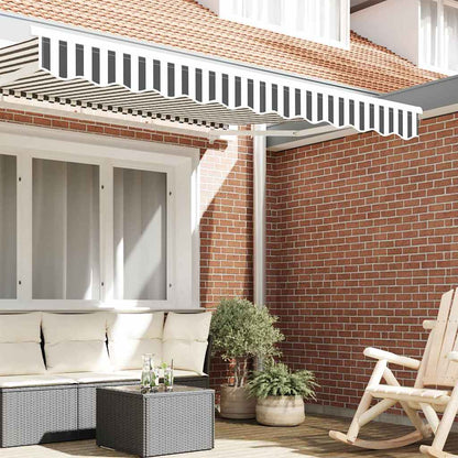 Sostituzione della mantovana per tenda Antracite e Bianco 2,5 m | homemem39