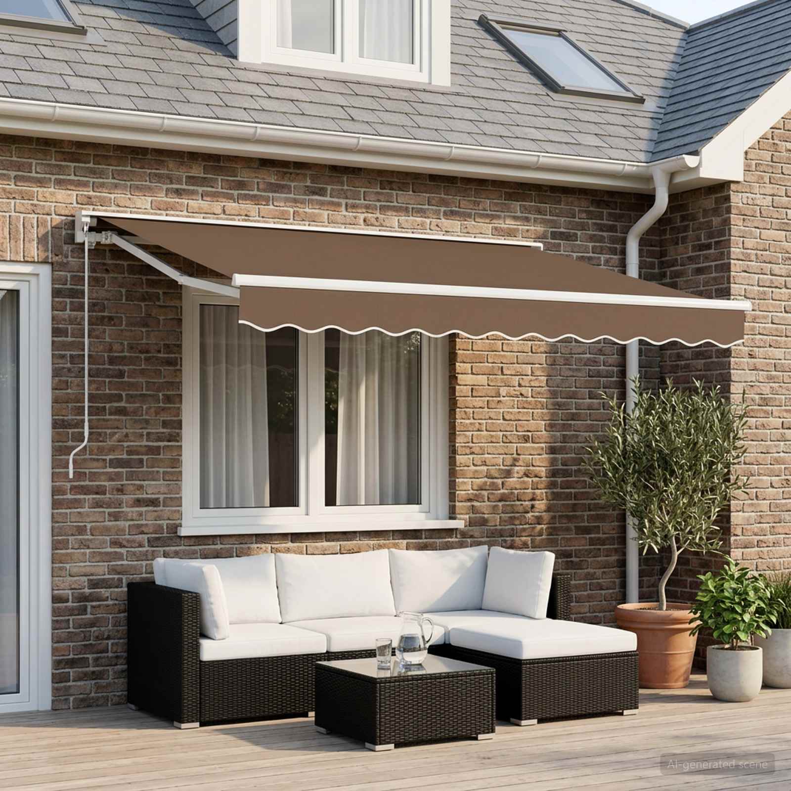 Sostituzione della mantovana per tenda Beige 330 x 20 cm - homemem39