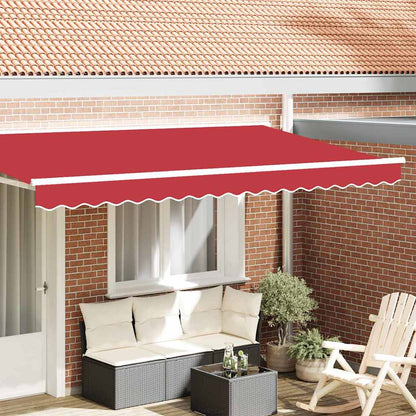 Tenda a Braccio Rosso 3.8 x 0.2 m Tela - homemem39