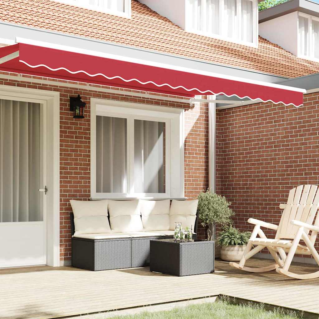 Tenda a Braccio Rosso 3.8 x 0.2 m Tela - homemem39
