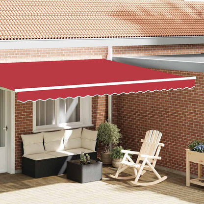 Tenda a Braccio Rosso 4.3 x 0.2 m Tela - homemem39