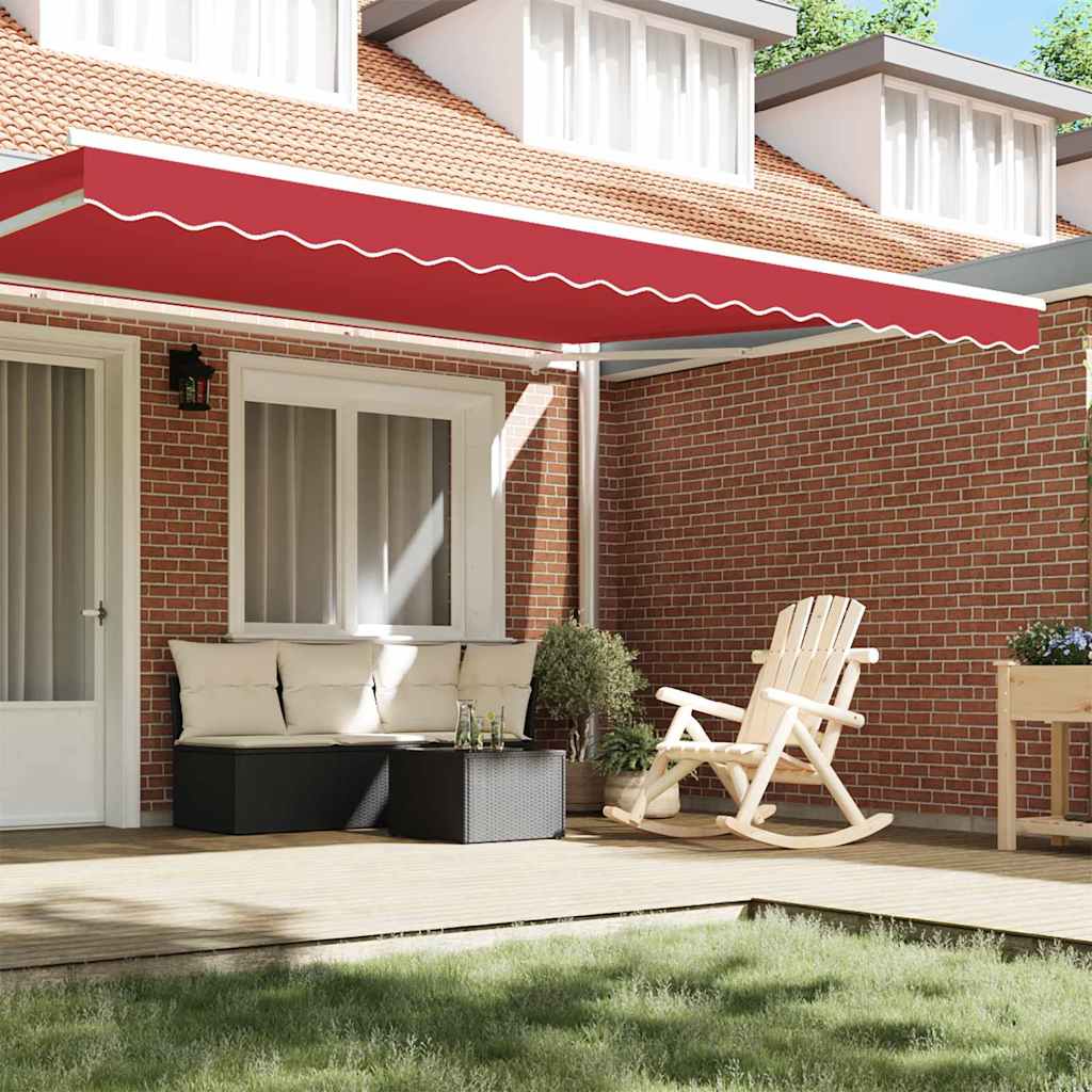 Tenda a Braccio Rosso 4.3 x 0.2 m Tela - homemem39