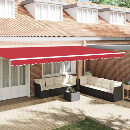 Tenda a Braccio Rosso 5.8 x 0.2 m Tela