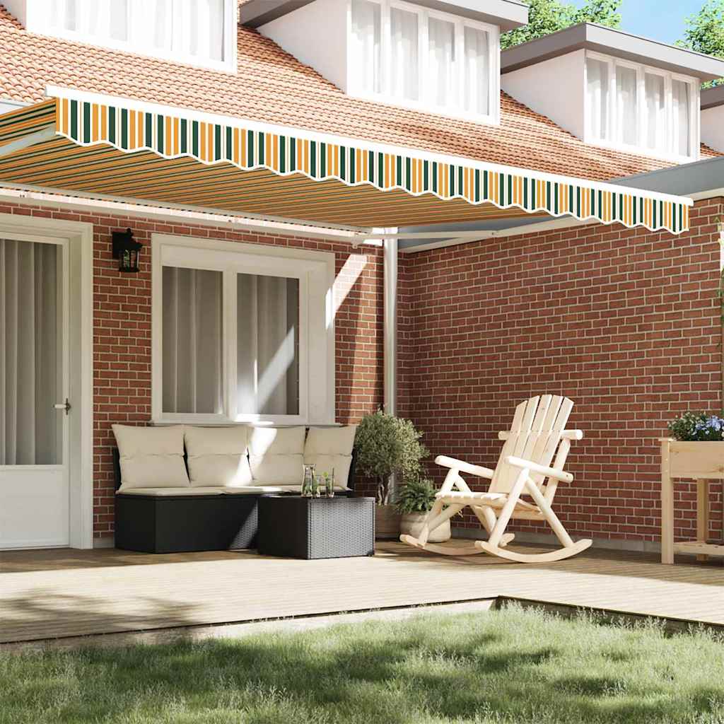 Sostituzione della mantovana per tenda Verde e giallo 4,5 m | homemem39
