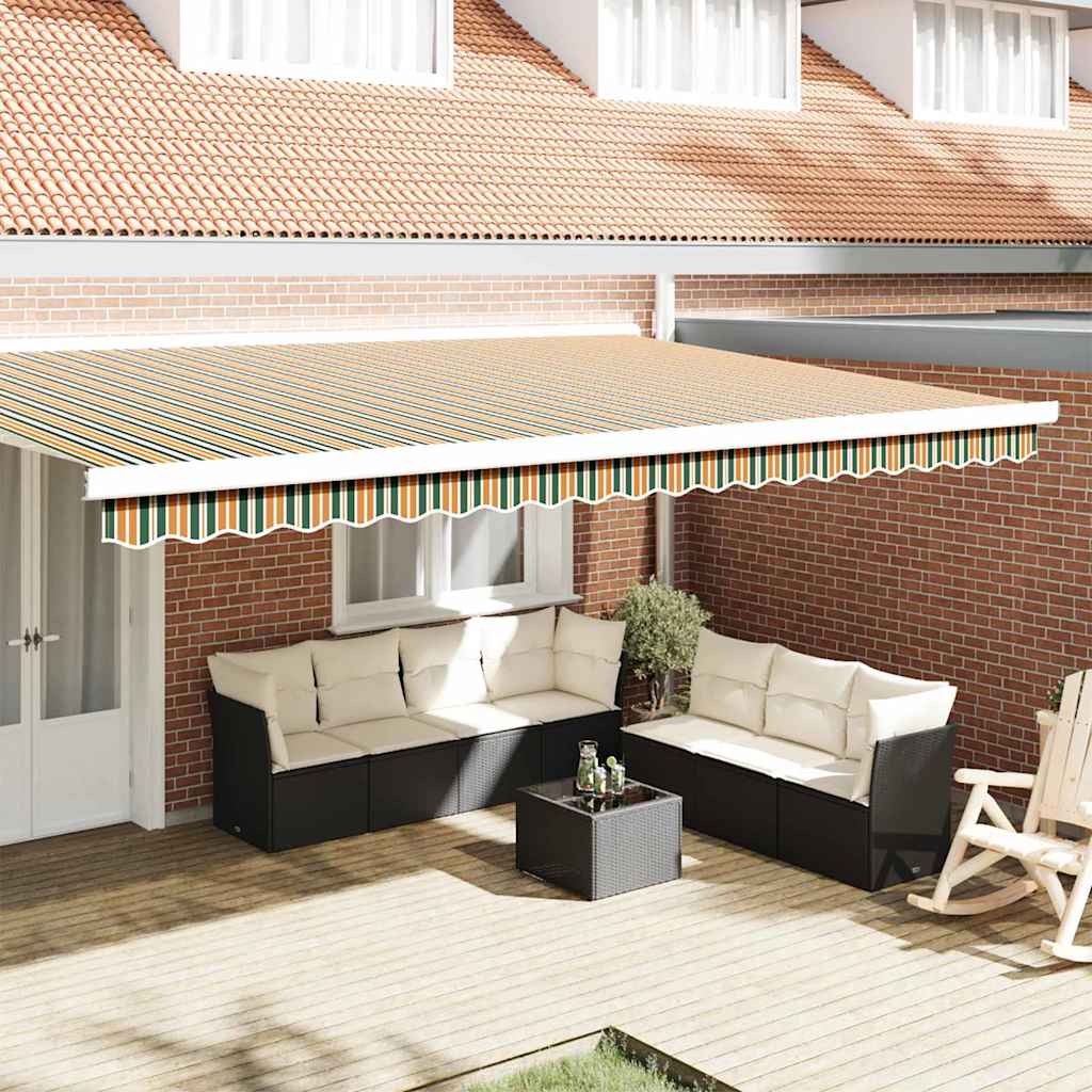 Sostituzione della mantovana per tenda Verde e giallo