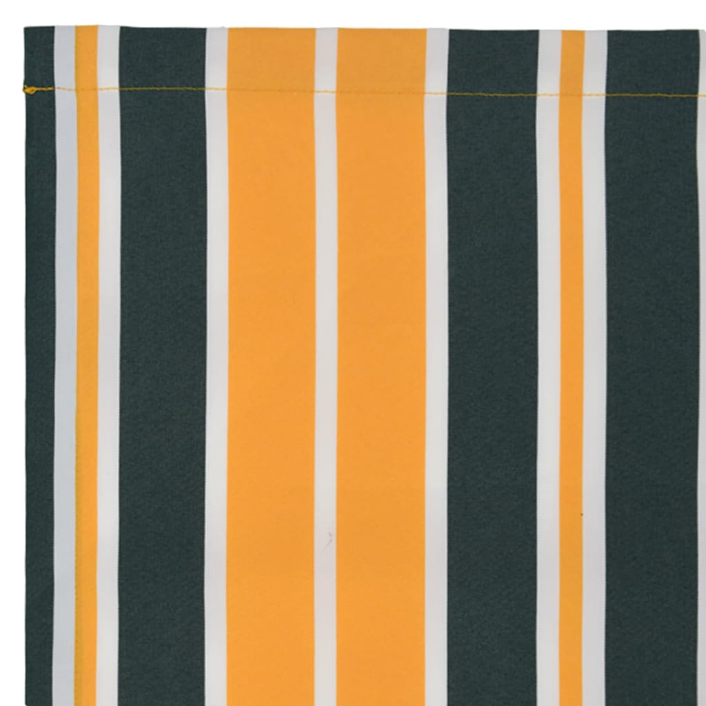 Telo di ricambio per tenda da sole Verde e giallo 10 x 1.6 m - homemem39