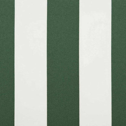 Telo di ricambio per tenda da sole Verde e bianco 10 x 1.6 m