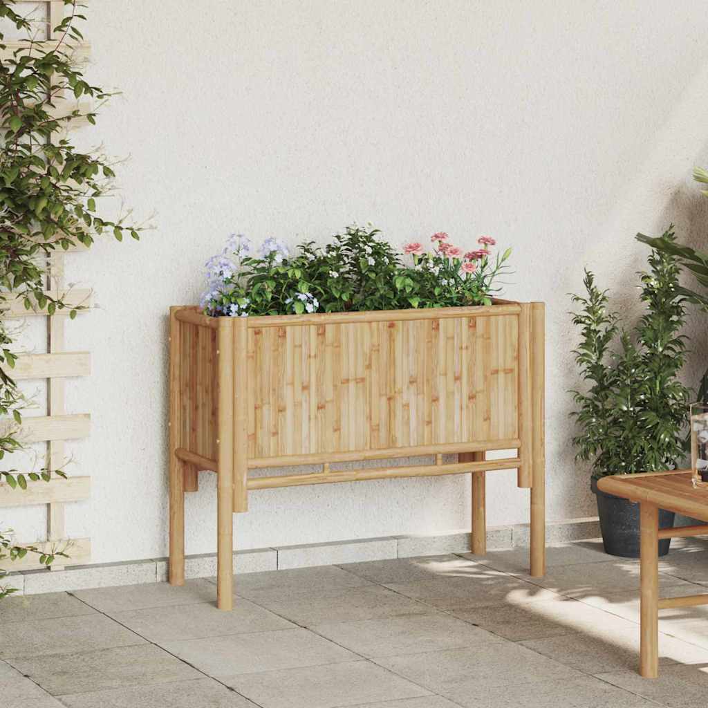Letto rialzato da giardino Marrone 90 x 35 x 70 cm Bambù