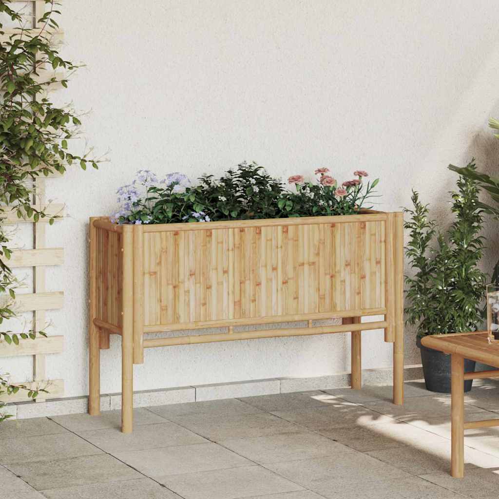 Letto rialzato da giardino Marrone 110 x 35 x 70 cm Bambù