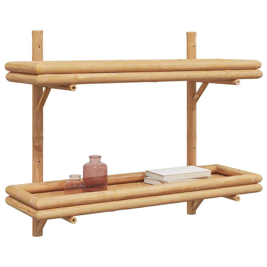 Scaffale da parete Marrone 75 x 26 x 60 cm Bambù | homemem39