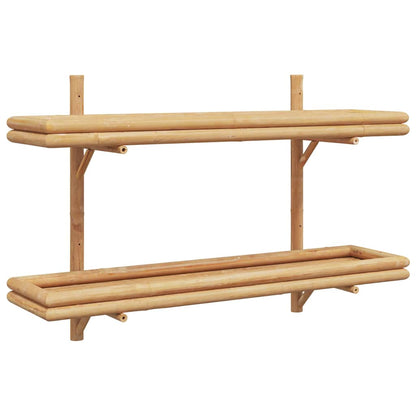 Scaffale da parete Marrone 100 x 26 x 60 cm Bambù | homemem39