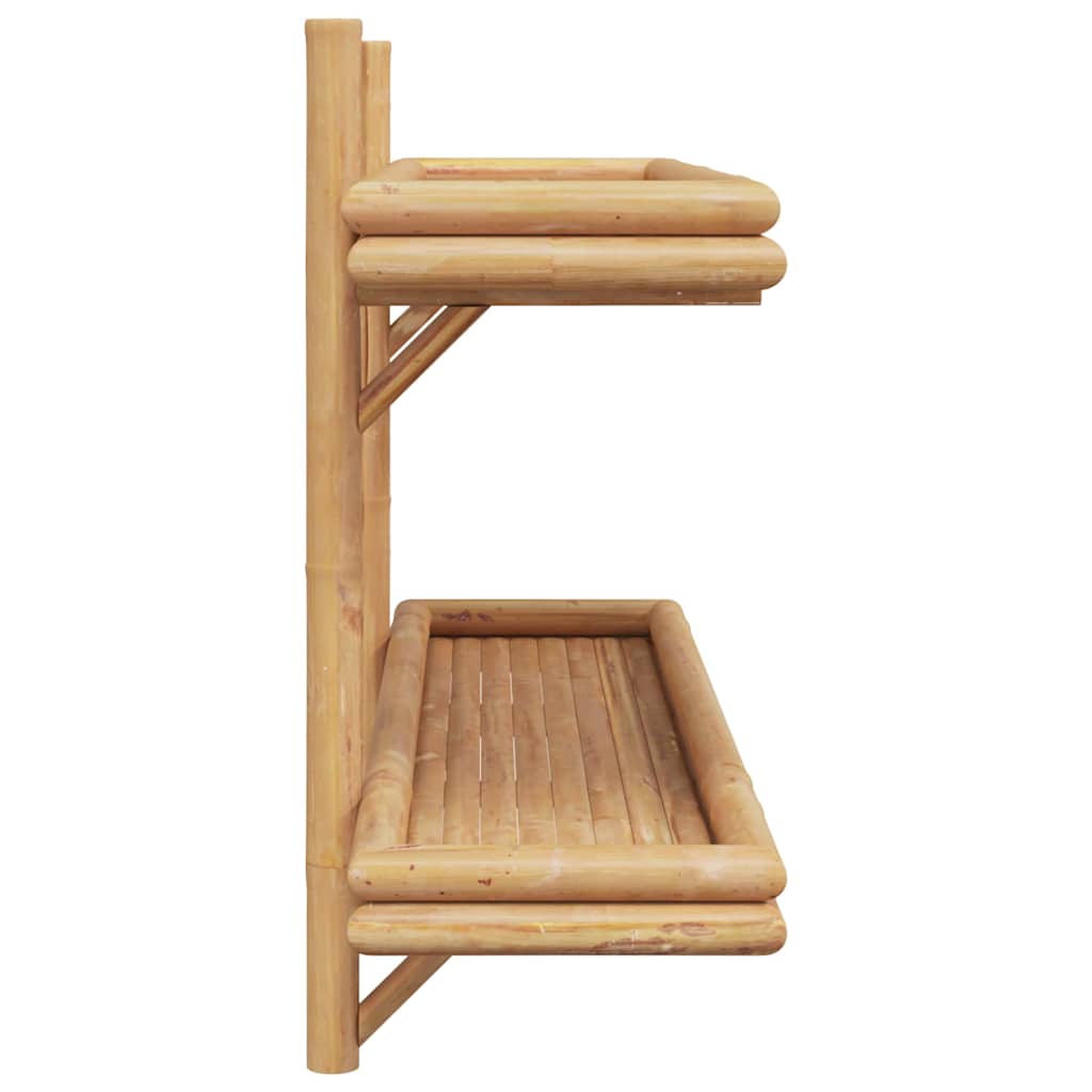 Scaffale da parete Marrone 100 x 26 x 60 cm Bambù | homemem39