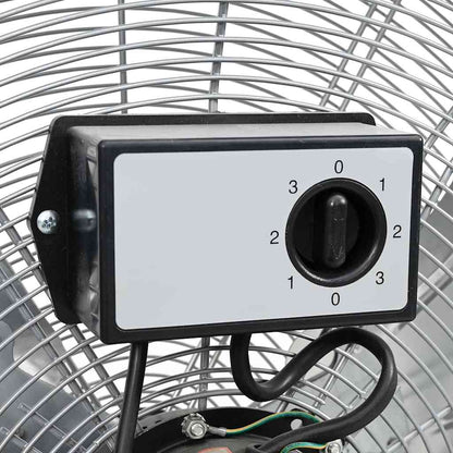 Ventilatore a tamburo con ruota 79 x 37 x 82 cm Alluminio