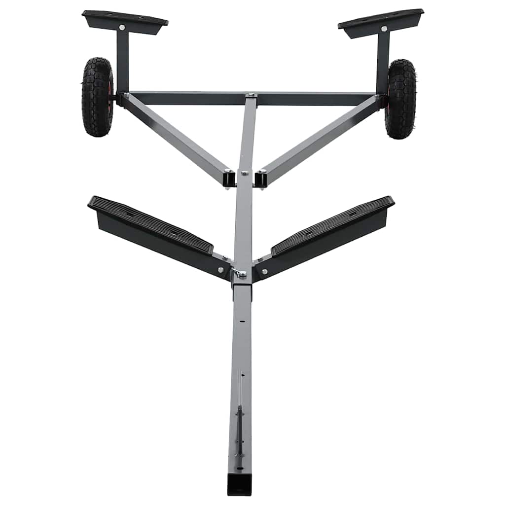 Rimorchio per barche Argento 302 x 107 x 42 cm Acciaio | homemem39