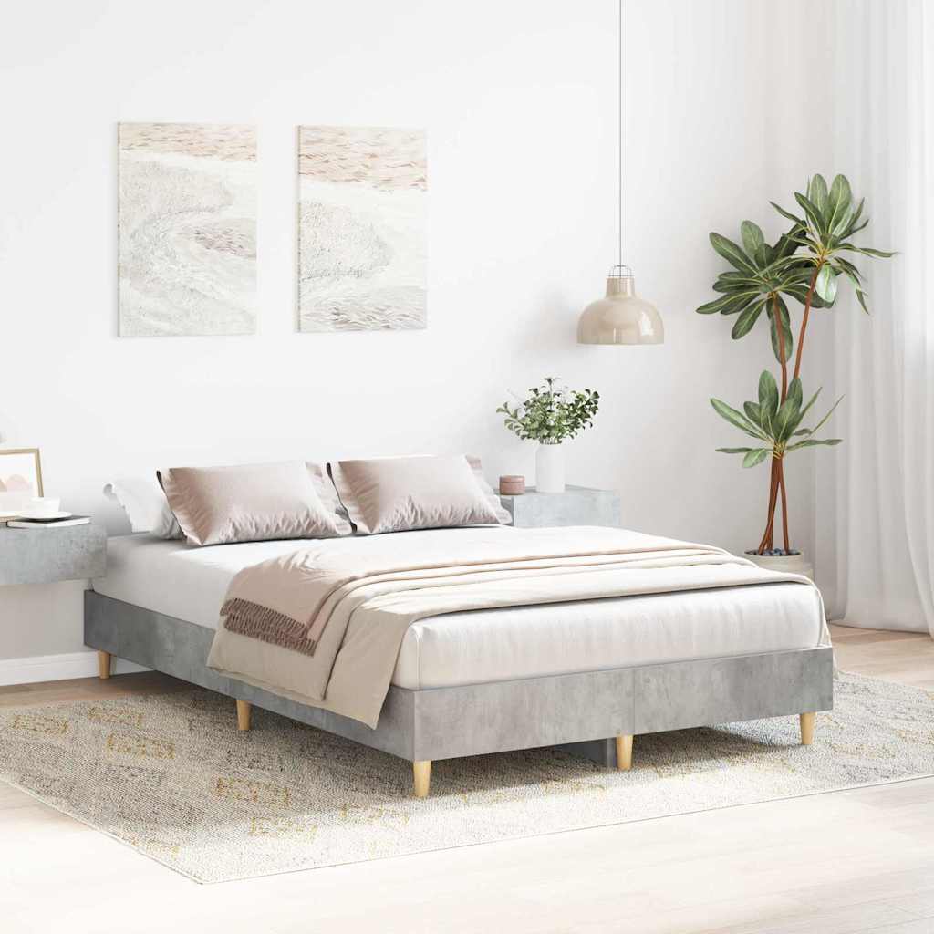 Struttura del letto Grigio cemento 193 x 123 x 25 cm | homemem39