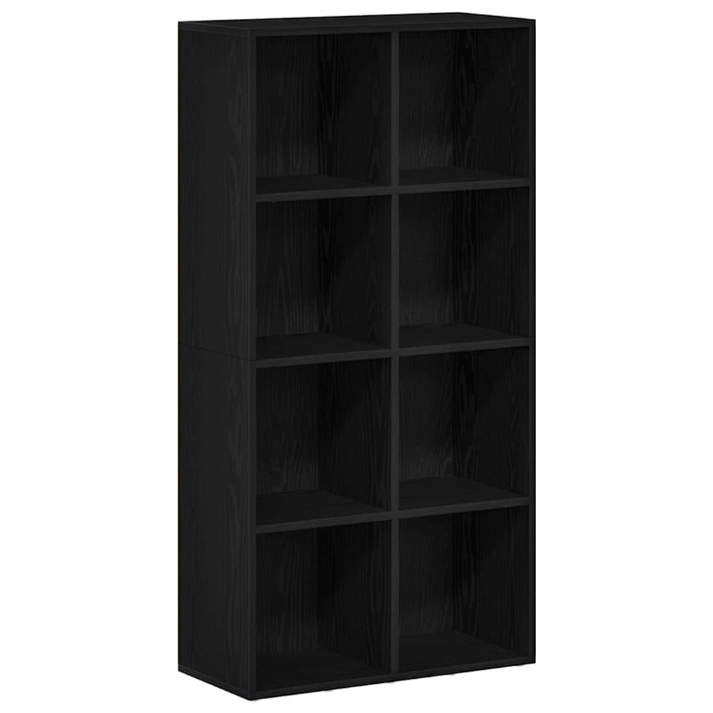 Libreria Rovere Nero 66x30x130 cm in Legno Multistrato | homemem39