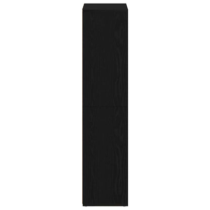 Libreria Rovere Nero 66x30x130 cm in Legno Multistrato | homemem39