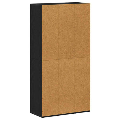 Libreria Rovere Nero 66x30x130 cm in Legno Multistrato