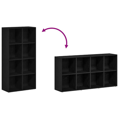 Libreria Rovere Nero 66x30x130 cm in Legno Multistrato | homemem39