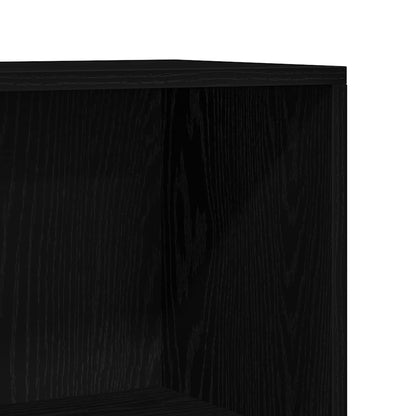 Libreria Rovere Nero 66x30x130 cm in Legno Multistrato