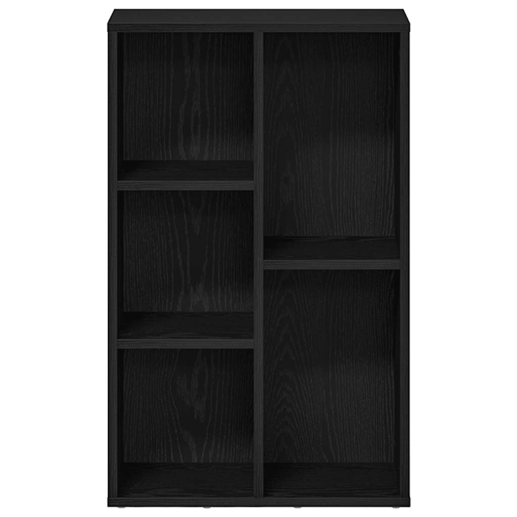 Libreria Rovere Nero 50x25x80 cm in Legno Multistrato