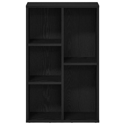 Libreria Rovere Nero 50x25x80 cm in Legno Multistrato