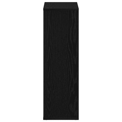 Libreria Rovere Nero 50x25x80 cm in Legno Multistrato | homemem39