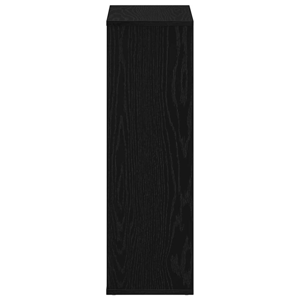 Libreria Rovere Nero 50x25x80 cm in Legno Multistrato