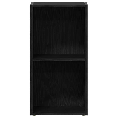 Scatola per Contenitori LP in Rovere Nero 71x34x36cm Truciolato - homemem39