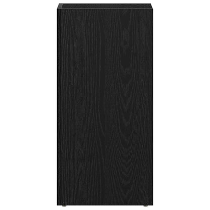 Scatola per Contenitori LP in Rovere Nero 71x34x36cm Truciolato - homemem39