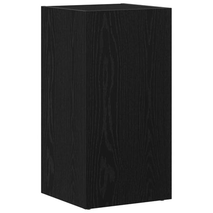 Scatola per Contenitori LP in Rovere Nero 71x34x36cm Truciolato - homemem39
