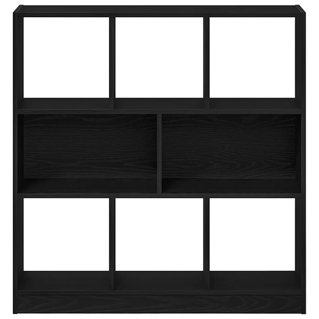 Libreria Rovere Nero 97,5x29,5x100 cm in Legno Multistrato | homemem39