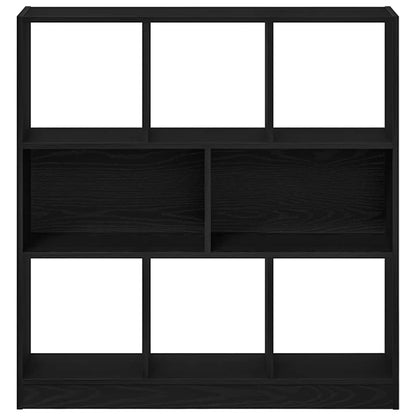 Libreria Rovere Nero 97,5x29,5x100 cm in Legno Multistrato | homemem39