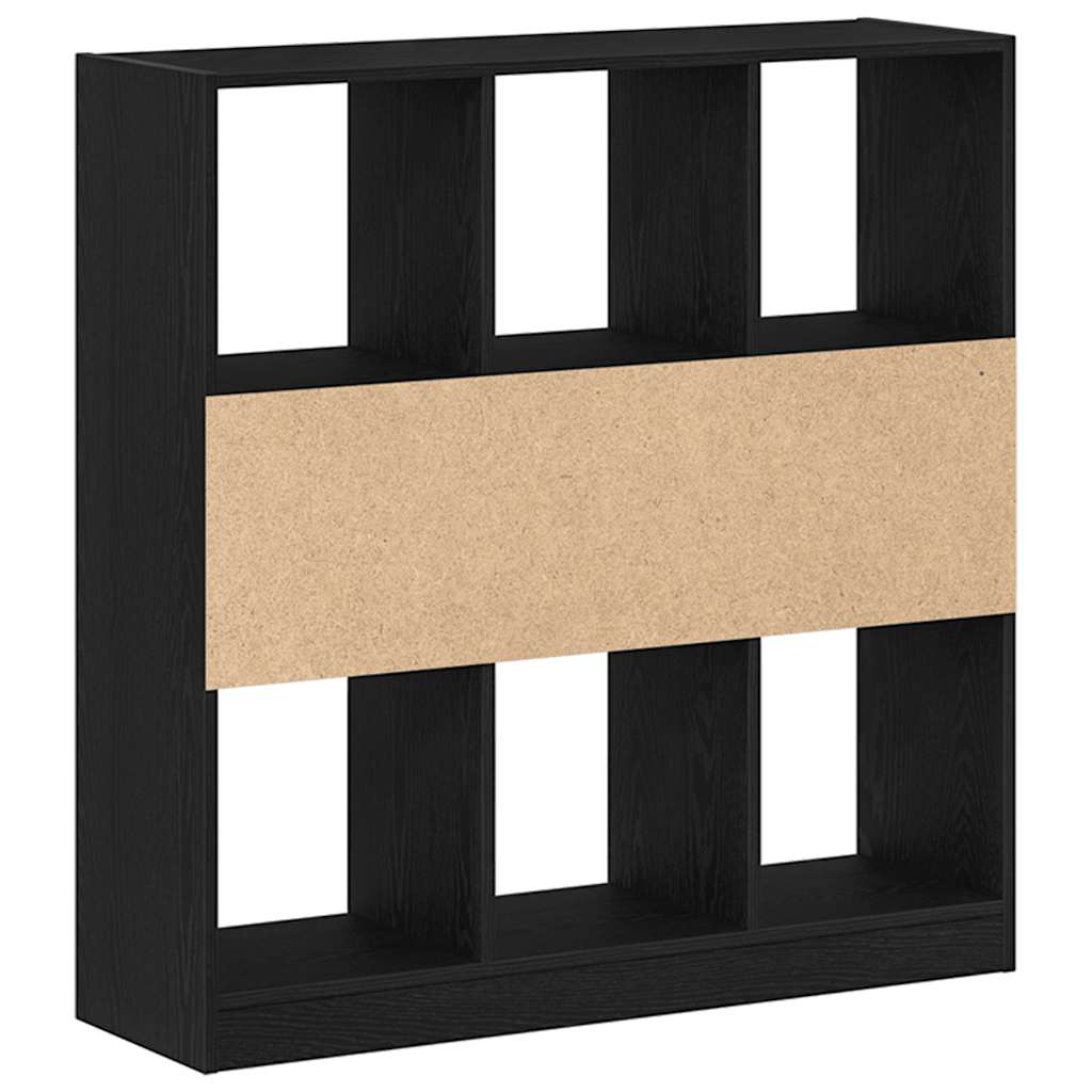Libreria Rovere Nero 97,5x29,5x100 cm in Legno Multistrato | homemem39