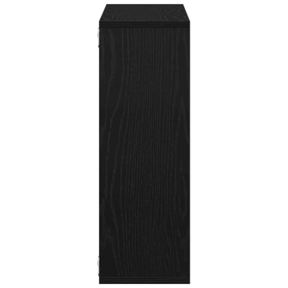 Mensola da parete Rovere Nero 104x20x58,5 cm in Legno Multistrato | homemem39