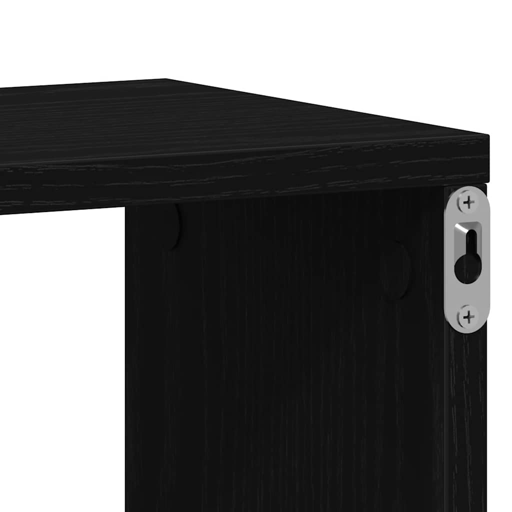 Mensola da parete Rovere Nero 104x20x58,5 cm in Legno Multistrato | homemem39