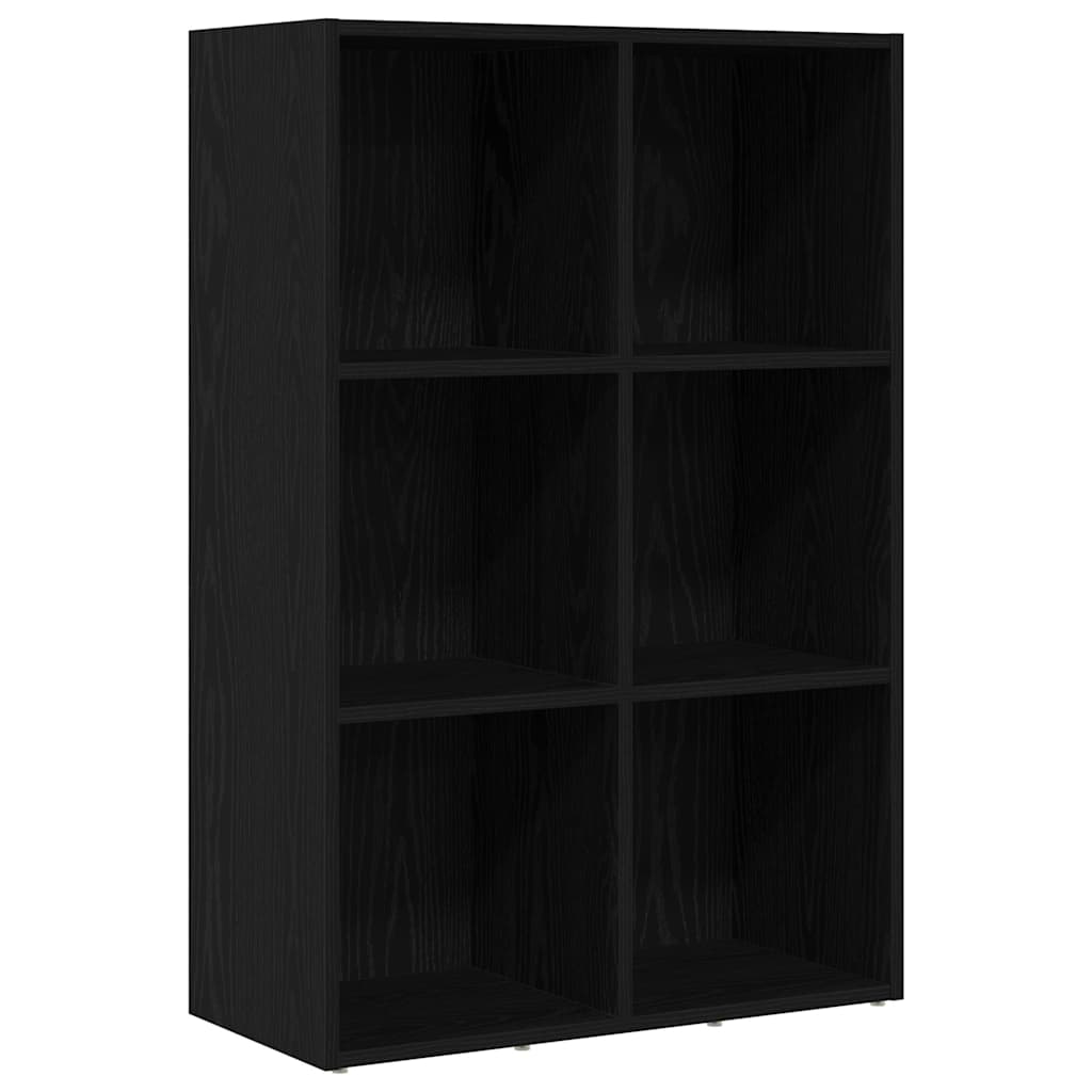 Libreria Rovere Nero 66x30x98 cm in Legno Multistrato | homemem39