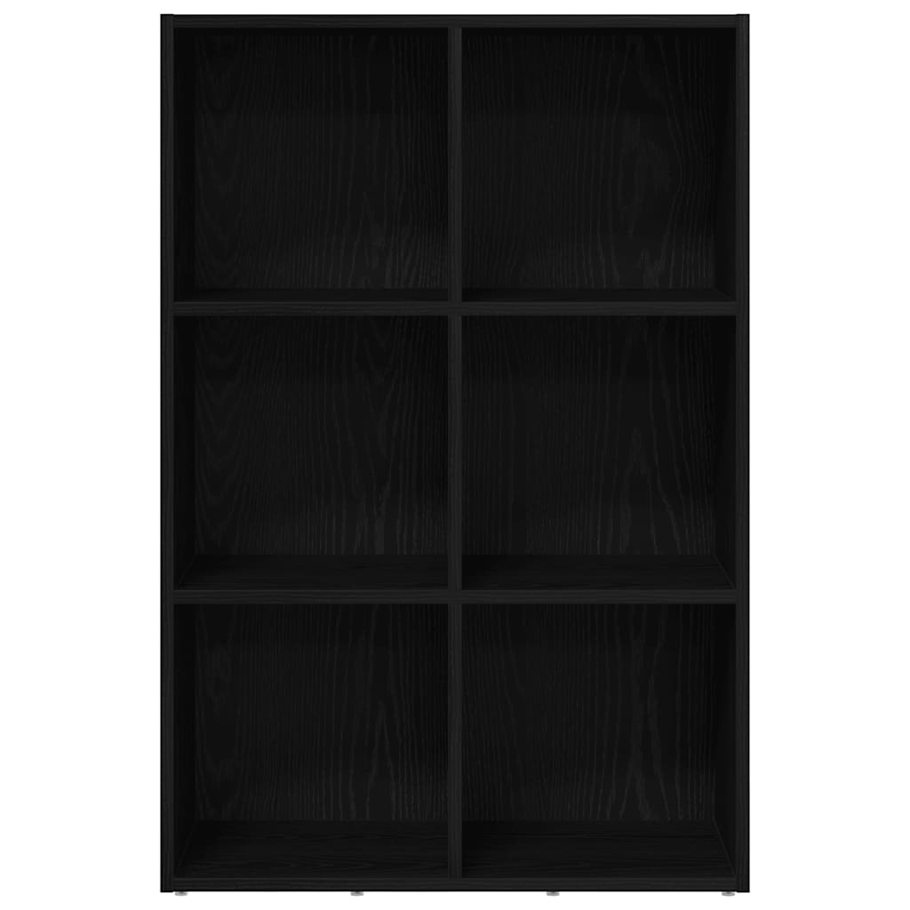 Libreria Rovere Nero 66x30x98 cm in Legno Multistrato | homemem39
