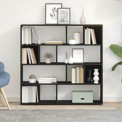Libreria/Divisorio Rovere Nero 105x24x102 cm | homemem39